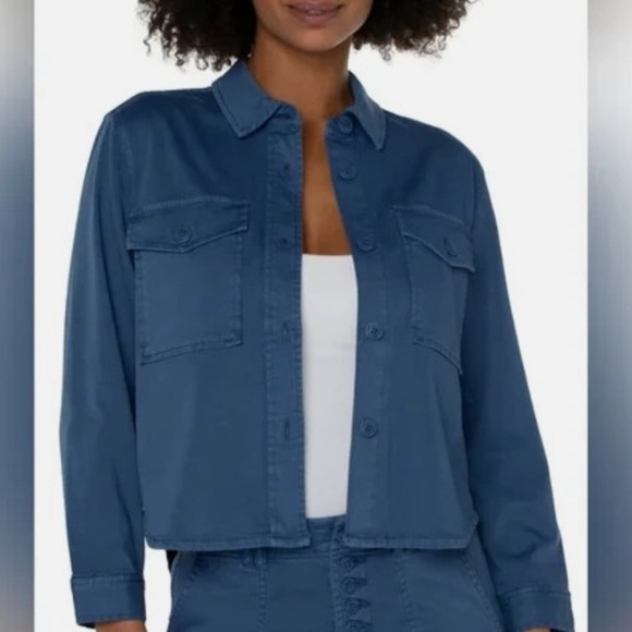 NWT Liverpool Utility Shirt Jacket size L. Like Alex Mill’s cult jacket. - Picture 11 of 11